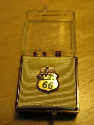 Old Phillips 66 Oil Gas - 5 Year Service Pin - 10k Gold