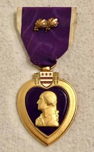 Wwii Korean Vietnam War Engraved & Id’d Medal 2 Oak Leaves Named