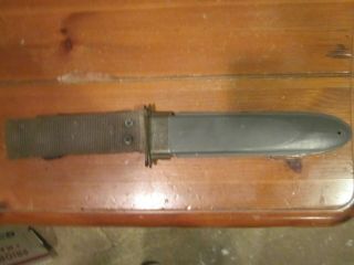 WW 2 U.  S.  M.  C.  KA - BAR MK 2 Knife with Scabbard Stamped NORD 6581 B.  M.  Co 2
