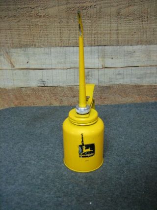 Vintage John Deere Yellow Trigger Oiler Oil Can Jd92 By Eagle Usa