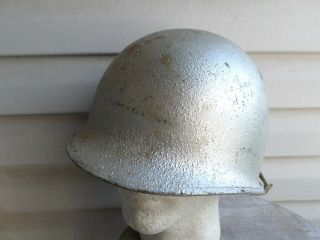 Wwii Front Seam Fixed Bale Liner M1 M1 M - 1 Helmet Ww2 Stencil Chin Strap