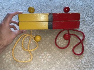 Vintage Magic Trick - Red Yellow Sticks - Unusual Trick - Like Chinese Sticks?
