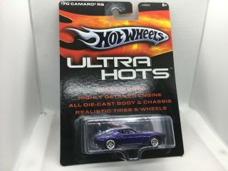 Vintage Hot Wheels (camaro Estate) Nr 70 Camaro Rs Blue - Purple / Silver Stripes