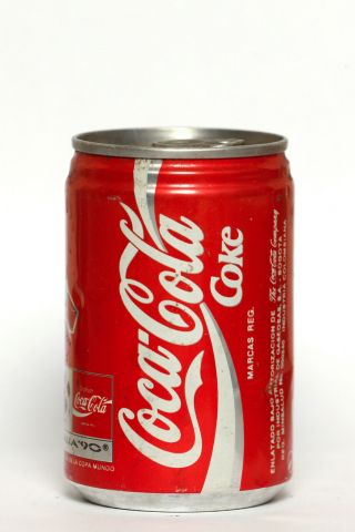 1990 Coca Cola can from Colombia,  Italia ' 90 2
