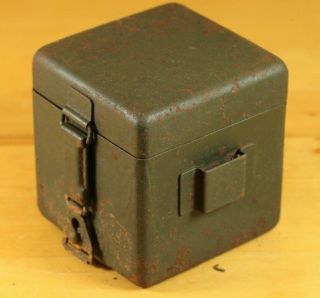 Wwii German Wehrmacht Ww2 Mg Optical Sight Empty Battery Box