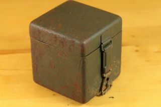WWII German Wehrmacht WW2 Mg OPTICAL SIGHT EMPTY BATTERY BOX 2
