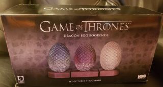 Game Of Thrones Dragon Egg Bookends - - Dark Horse Deluxe
