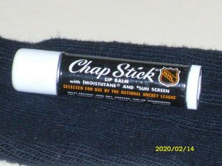 Vintage 1960’s Chapstick Nhl Lip Balm Metal Tube.