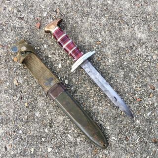 Wwii Usm3 Paratrooper Trench Art Theater Made Fixed Blade Bayonet Knife