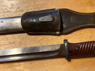 World War 2 German Bayonet,  With Scabbard And Frog
