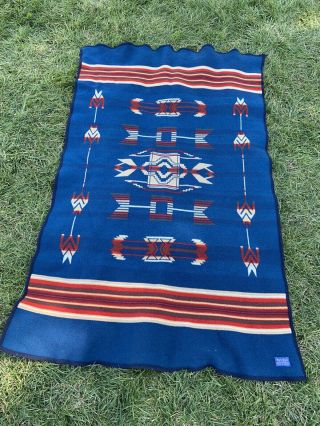 Western Native Print Pendleton Wool Twin Blanket