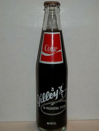 10 Oz Coca Cola Commemorative Bottle - 1983 Gilley 