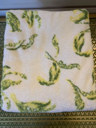 D Porthault set of 4 Bath Towels Scalloped Edge Lily Of The Valley 31”x51” 2