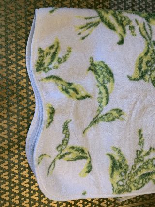 D Porthault set of 4 Bath Towels Scalloped Edge Lily Of The Valley 31”x51” 3