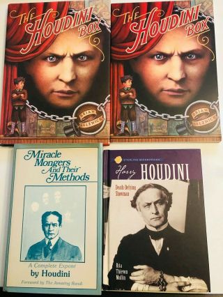 Complete Expose By Houdini Box,  Death - Defying Showman Magic Tricks Books (4)