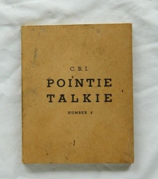 Wwii Us Army Air Force Cbi Pilot Pointie Talkie Hand Book Number 4