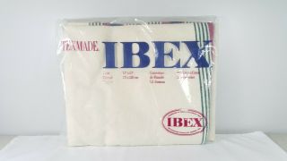 Vintage Texmade Ibex Burgundy Twin Flannel Blanket 70 " X 90 "
