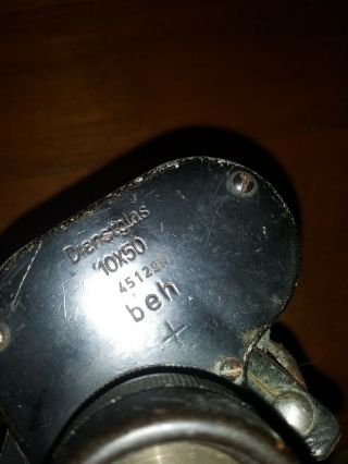 Dienstglas Carl Zeiss 10x50 Binoculars beh 451295 WWII with Case 3