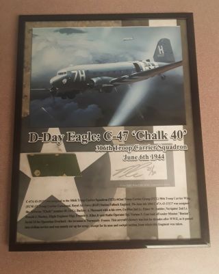 Douglas C - 47 Skytrain Relic – D - Day / World War 2 Veteran