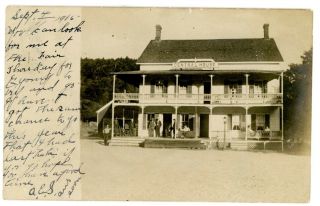 Horicon Ny - Central House Hotel - Rppc Postcard Adirondacks Nr Lake George