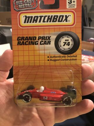 Matchbox Grand Prix Racing Mb 74 1993 Red Vintage Formula One F1 Model Toy