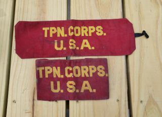Wwii Us Army Tpn Corps Arm Band Transportation D Day