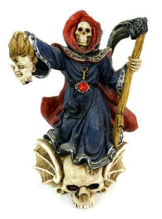 Rare Grim Reaper Bloody Decapitation Statue Figure Halloween Death Figurine Gore