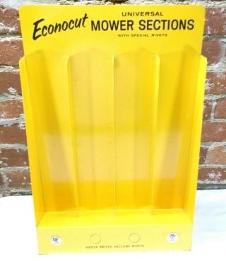 Vintage Econocut Universal Mower Sections Metal Hardware Store Counter Display