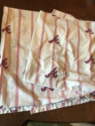 Vintage 1996 Mlb Baseball Team Logos Twin Size Bed Sheet Set No Pillow Case