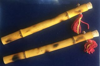 Vintage Magic Trick Large Stage Size Chinese Sticks Bamboo 14 Inches