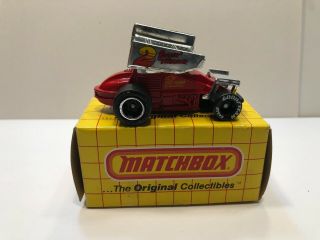 Vintage Matchbox No.  Mb34 Sprint Racer With Box 1989 (red In Color)