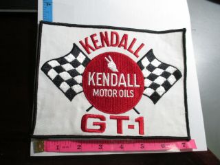 Kendall Motor Oils Gt - 1 Racing Patch Vintage Nos Embroidered