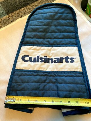 Vintage Cuisinart Food Processor Quilted Fabric Appliance Dust Cover - Very Rare