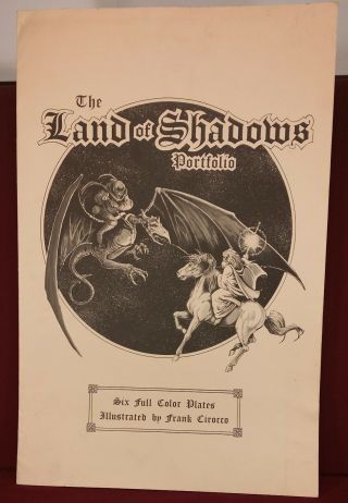 Schanes & Schanes Frank Cirocco Land Of Shadows Portfolio 338/1000 Tolkien