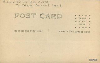 C - 1910 SIOUX FALLS South Dakota Toland School Tent RPPC Postcard 1710 2