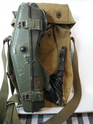 Signal Corps US ARMY Radio Receiver & Transmitter RT - 196/PRC - 6 with Bag 3