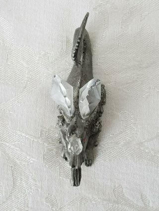 Spoontiques Pewter Fantasy Dragon/Unicorn with Swaroski Crystal Wings/Horn/Eyes 3