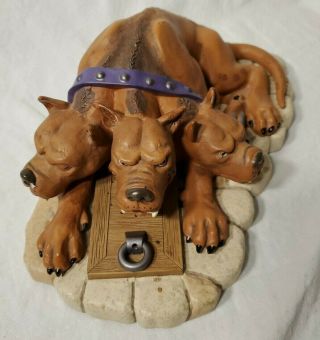 Harry Potter Fluffy The 3 - Headed Dog Door Stop Motion - Activated Alarm -