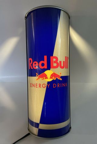 Red Bull Energy Drink Wall Light Up Can Advertising Sign Bar Display Man Cave