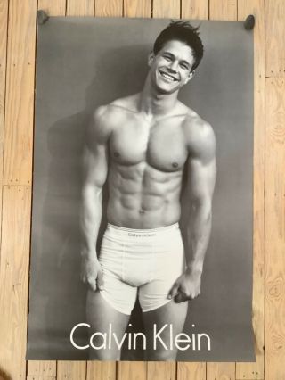 Marky Mark Wahlberg Calvin Klein Black And White Promo Poster 1992