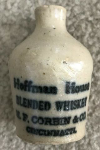 Vintage Hoffman House Blended Whiskey Cincinnati Oh Ohio Miniature Whiskey Jug