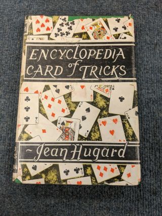 Jean Hugard " Encyclopedia Of Card Tricks " Hardcover Book,  3rd Printing,  Magic