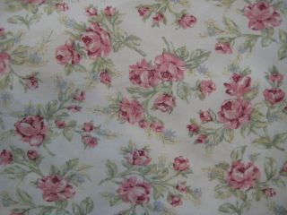 Vintage Eddie Bauer Home 2 King Pink Roses Beige 100 Cotton Floral Pillowcases