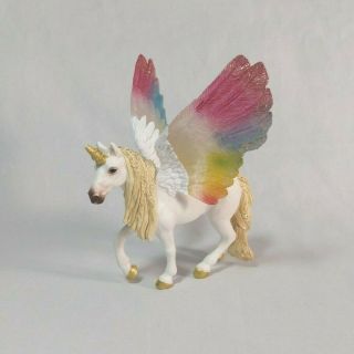 Bayala Schleich 70576 Winged Rainbow Unicorn Figure Alicorn Pegacorn Unipegasus