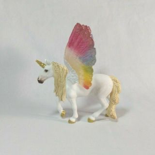 Bayala Schleich 70576 Winged Rainbow Unicorn Figure Alicorn Pegacorn Unipegasus 2