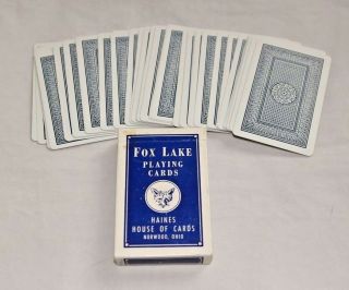 Fox Lake Playing Cards Magic Trick Deck " Marlo " Haines House Of Cards