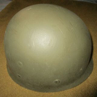 WESTINGHOUSE,  WWII US M1 HELMET LINER WITH WWII SWEATBAND,  NAPE STRAP 3