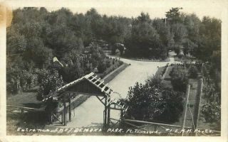 Chetzemoka Park C - 1920s Port Townsend Washington Rppc Photo Postcard 4963