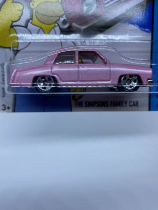 Vintage Hot Wheels The Simpson’s Family Car HW CITY Light Pink 5 SPK Malaysia 2