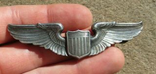 Ww2 Us Army Air Force Military Fox Pilot Wing Badge Insignia Pin